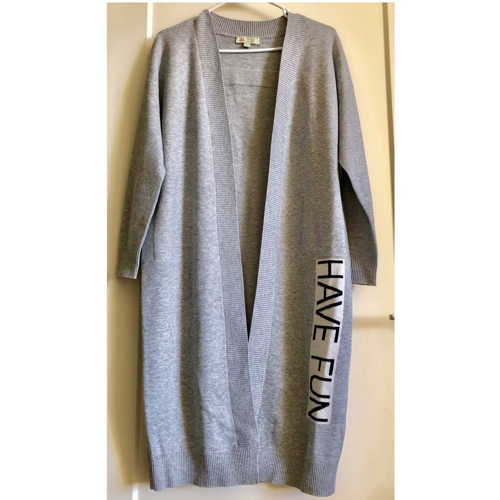 Brand new light grey cardigan